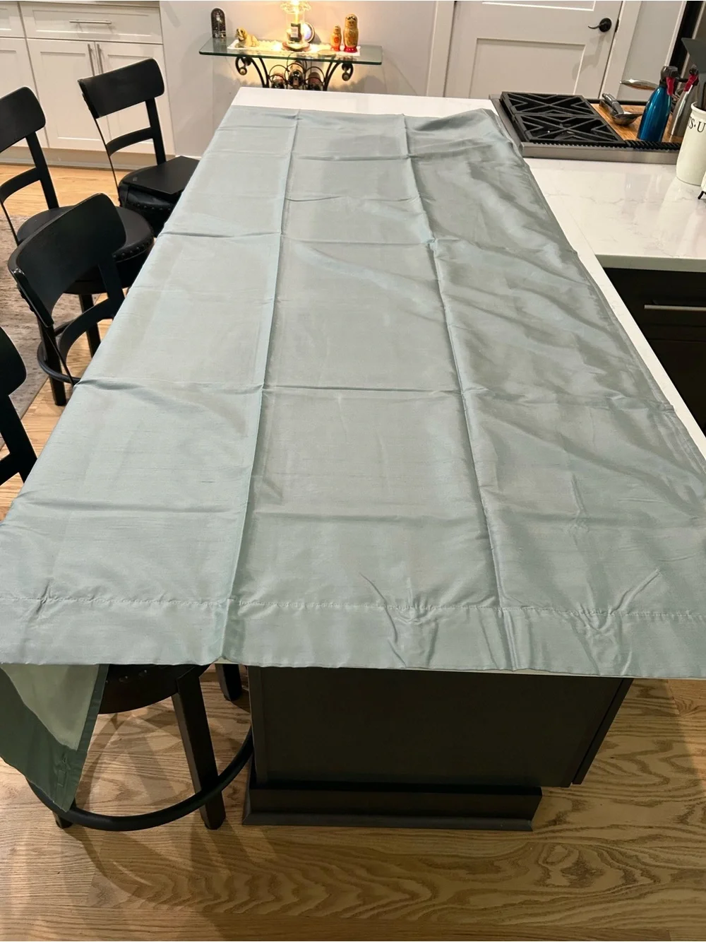 Pottery Barn Solid Sage Green Curtain Panels